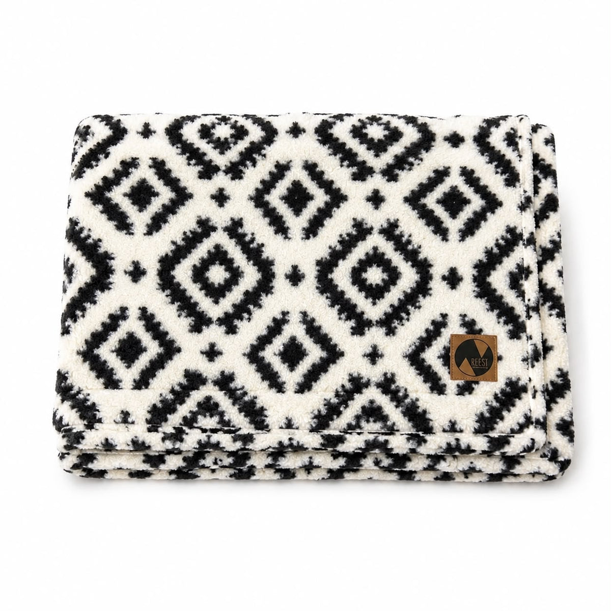 Manta Corderito Boucle Black & White