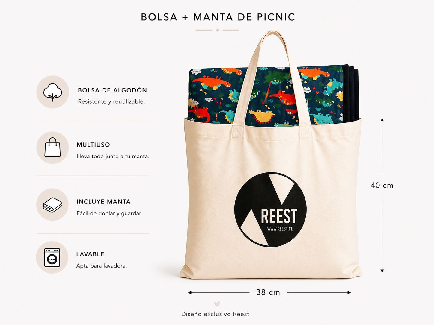 MANTA PICNIC DINO