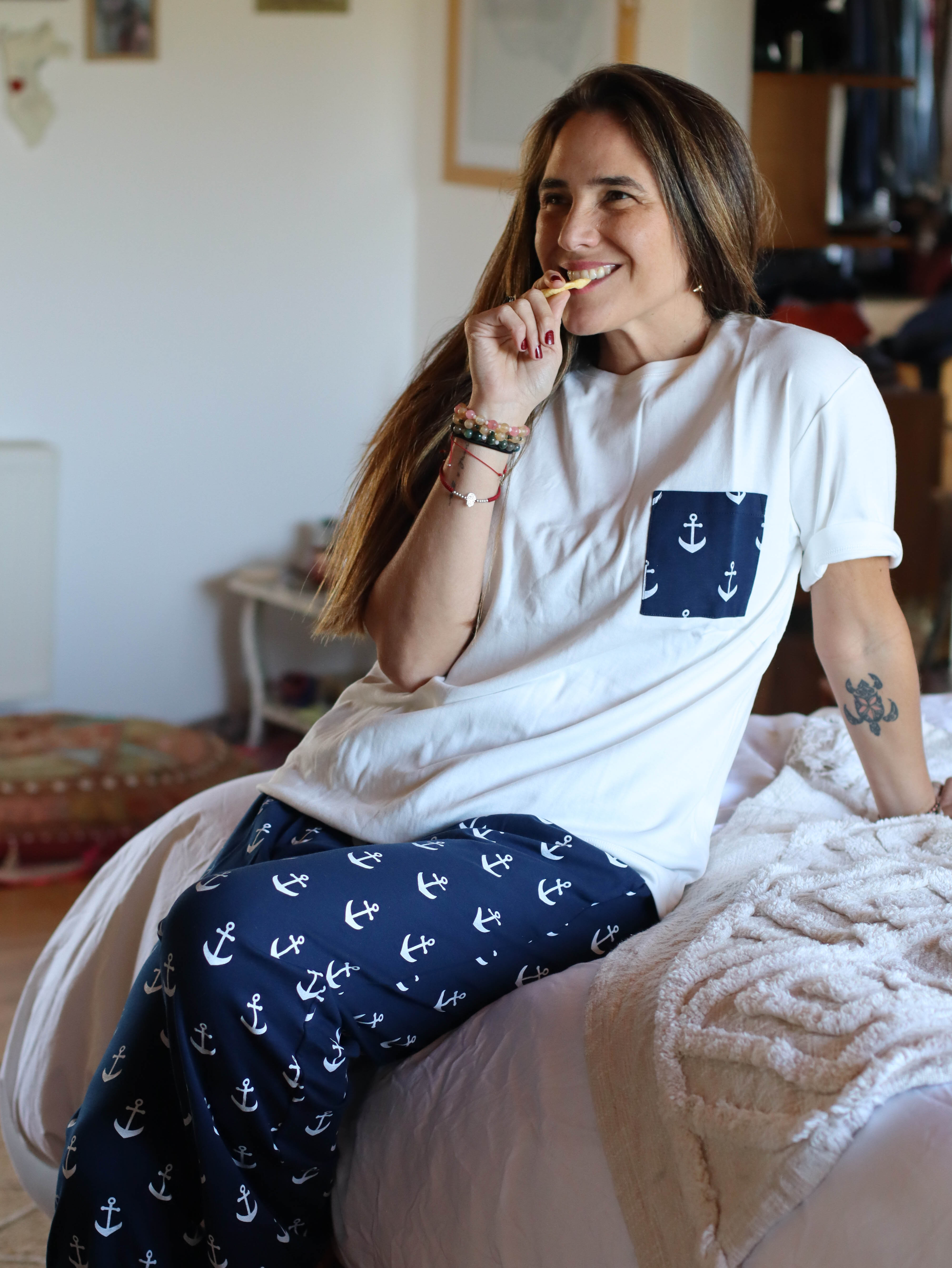 *Pijama Unisex Anclas Algodón - Main Image