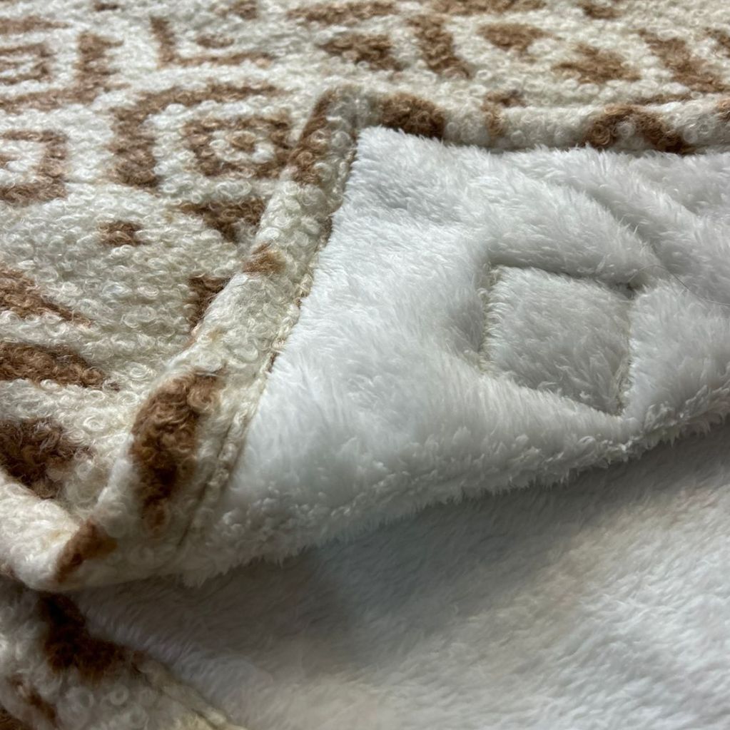 Manta Corderito Boucle Beige